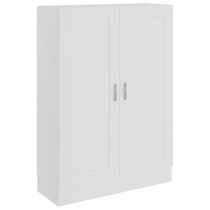 vidaXL Bibliotecă, alb, 82,5 x 30,5 x 115 cm, lemn prelucrat