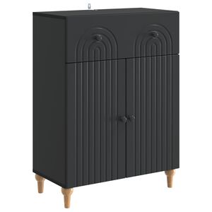 vidaXL Bufet cu sertar Negru 66 x 34,5 x 90 cm Lemn prelucrat