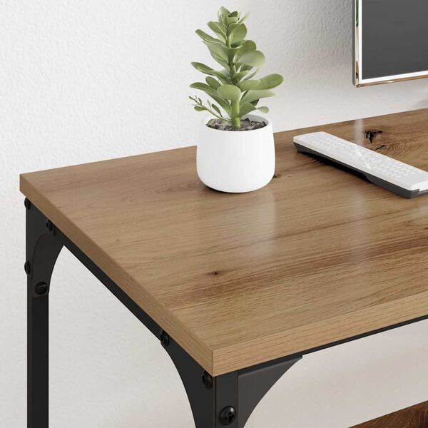 vidaXL Cabinet TV Stejar Artizanal 201 x 35 x 45 cm