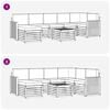 vidaXL Set canapea sectională cu pernă 8 pcs Natural și Crem