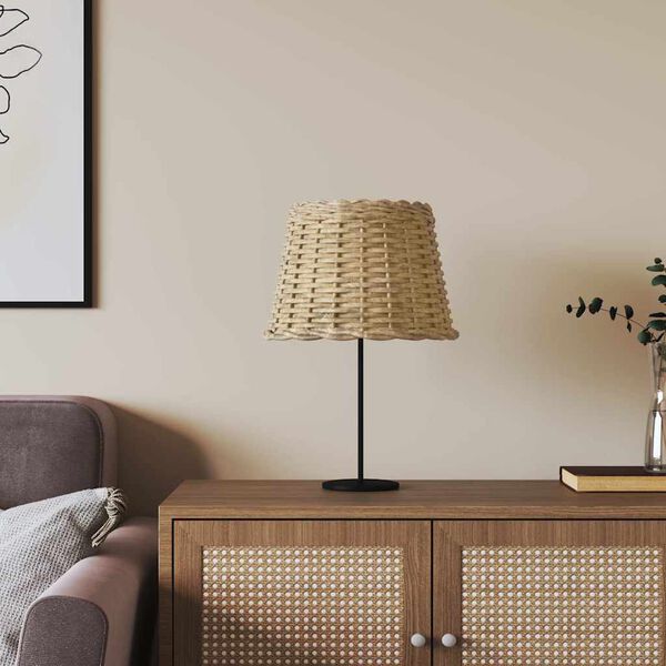 vidaXL Abajur veioză, maro, &Oslash;30x20 cm, răchită