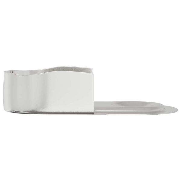 vidaXL Suport pentru bara de dulap 2 pcs Zinc alb 40 x 18 x 10 mm Fier