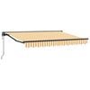 vidaXL Cort electric retractabil Galben și alb 2,5 x 2 m
