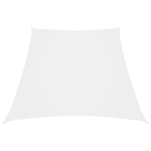 vidaXL Parasolar, alb, 2/4x3 m, țesătură oxford, trapez