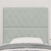 vidaXL Tăblie cap cu headboard Gri deschis 100 cm Piele artificială