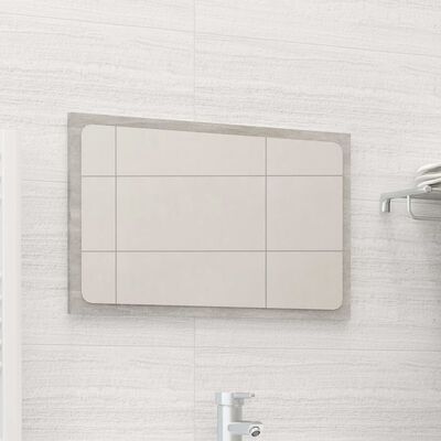 vidaXL Oglindă de baie, gri beton, 60x1,5x37 cm, PAL