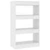 vidaXL Bibliotecă/Separator cameră, alb, 60x30x103 cm, PAL