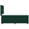 vidaXL Pat box spring cu saltea, verde &icirc;nchis, 90x200 cm, catifea
