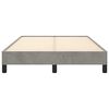 vidaXL Cadru de de pat fără saltea Gri deschis 120x190 cm catifea