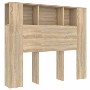 vidaXL Tăblie de pat cu dulap, stejar sonoma, 120x18,5x102,5 cm