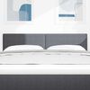 vidaXL Tăblie cap cu headboard Gri &icirc;nchis 160 cm Piele artificială