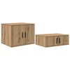 vidaXL Dulap de depozitare 2 buc. Stejar Artizanal 127 x 41 x 40 cm