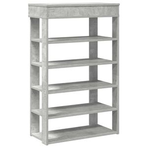 vidaXL Pantofar, gri beton, 60x30x98 cm, lemn prelucrat