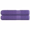 vidaXL Prosoape FROGN 2 buc., violet, 100x200 cm, 360 g/m²