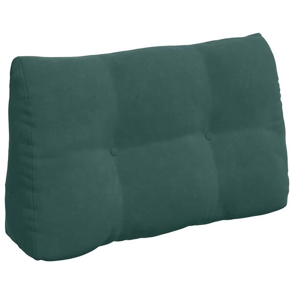 vidaXL Perna pentru spate Verde &icirc;nchis 80 x 24 x 50 cm Catifea