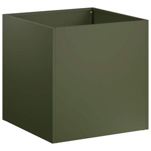vidaXL Vază pentru Grădină Verde măsliniu 20 x 20 x 20 cm