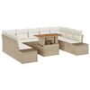 vidaXL Set de canapele pentru grădină 10 buc. Bej și crem
