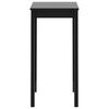 vidaXL Masă de bar din MDF, negru, 55 x 55 x 107 cm