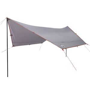 vidaXL Prelată de camping, gri și portocaliu, 430x380x210 cm, impermeabilă