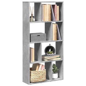 vidaXL Bibliotecă, gri beton, 60x20x120,5 cm, lemn prelucrat