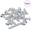 vidaXL Șurub 12 buc. Argintiu M6 x 60 mm Oțel