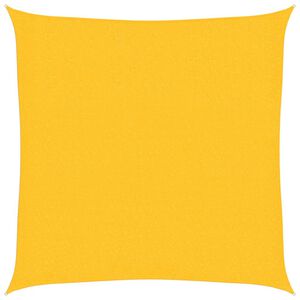 vidaXL P&acirc;nză parasolar, galben, 2x2 m, HDPE, 160 g/m&sup2;