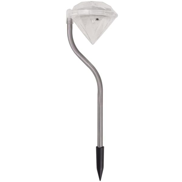 vidaXL Lămpi solare cu LED pentru grădină, 6 buc., 9x7,8x29,5 cm