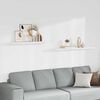 vidaXL Rafturi de perete suspendate, 2 buc., alb, 120x23,5x3,8 cm, MDF