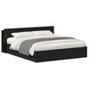 vidaXL Cadru de pat cu depozitare Negru 180 x 200 cm Lemn prelucrat