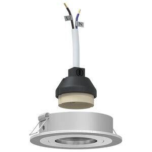 vidaXL Spotlights 6 pcs Argintiu 9 x 9 x cm Aluminiu