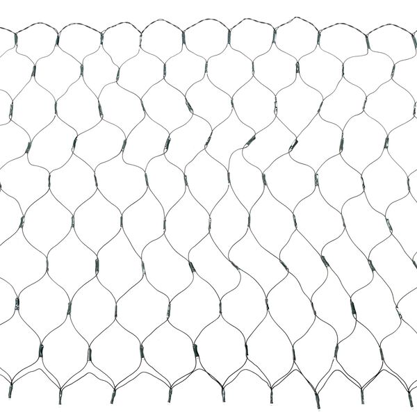 vidaXL Plasă cu LED-uri Verde &icirc;nchis