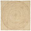 vidaXL Covoare de zonă Alb 120 x 120 cm Iută