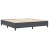 vidaXL Cadru de pat platformă Gri &icirc;nchis 200 x 200 cm