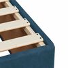 vidaXL Pat box spring cu saltea, albastru, 100x200 cm, catifea