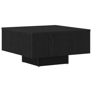 vidaXL Masă de cafea Stejar Negru 60 x 60 x 31,5 cm Lemn prelucrat