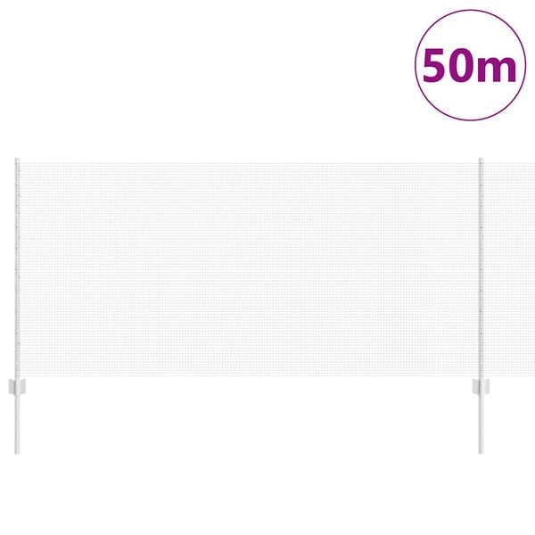 vidaXL Gard cu St&acirc;lp Argintiu 1 x 50 m Oțel