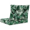 vidaXL Perna pentru canapea de exterior 2 pcs Model cu frunze