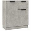 vidaXL Dulap, gri beton, 60x30x70 cm, lemn prelucrat