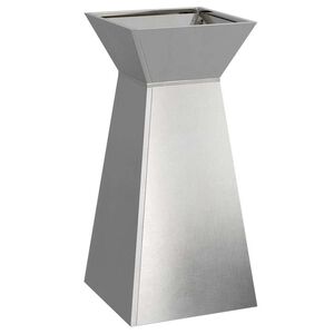 vidaXL Vază pe pilon Argintiu 35 x 35 x 73 cm Oţel inoxidabil
