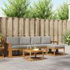 vidaXL Set de canapele de exterior 6 pcs Gri natural și deschis