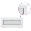 vidaXL Fereastră de subsol culoare internă albă RISOR 90 x 45 cm