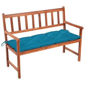 vidaXL Bancă de grădină cu pernă, 120 cm, lemn masiv de acacia
