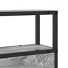 vidaXL Tăblie de depozitare cu raft sonoma gri 75 cm Lemn compozit