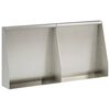 vidaXL Zid de sprijin 2 buc. 40 x 12 x 40 cm Oţel inoxidabil Argintiu