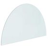 vidaXL Placă de sticlă pentru semineu Transparent 1000 x 600 mm Sticlă