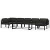 vidaXL Set mobilier de grădină cu perne, 8 piese, antracit, aluminiu