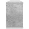 vidaXL Rafturi de perete cub, 4 buc, gri beton, 60x15x23 cm, PAL