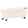 vidaXL Ghiveci Calypso cu roți Alb 79 x 35 x 33 cm PP