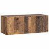 vidaXL Oglindă TV montată pe perete Lemn vechi 78,5 x 31 x 30 cm