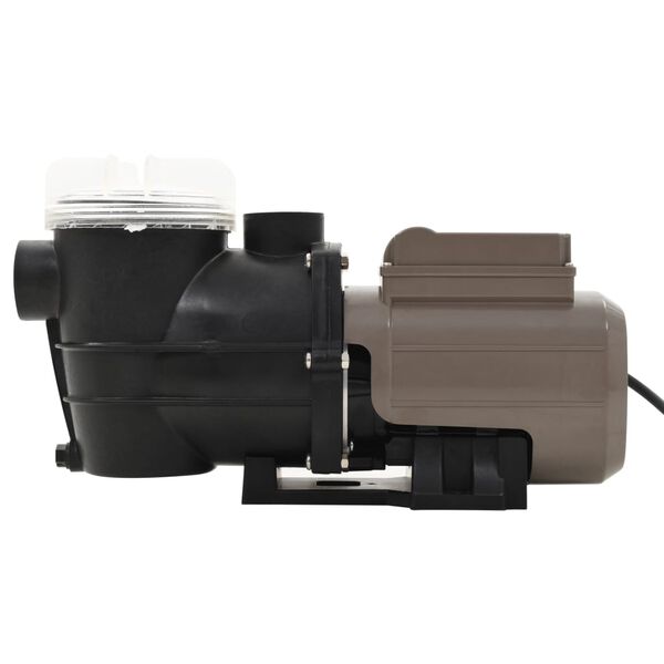 vidaXL Pompă de piscină cu temporizator, negru, 0,25 CP, 8000 L/h